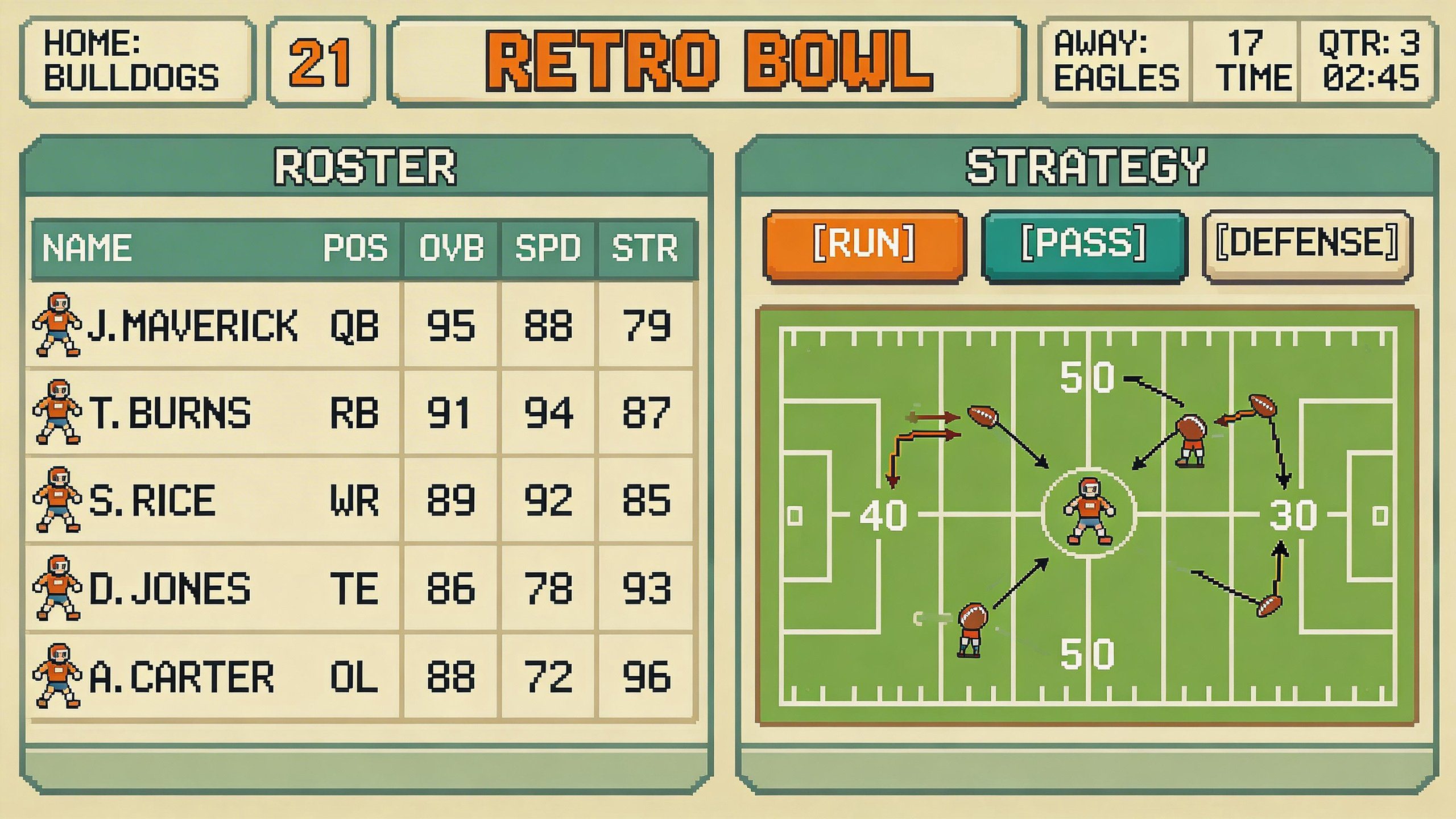 Retro Bowl Unblocked 2026 Update: Play the Latest Version Online Anytime 2 Retro Bowl team management